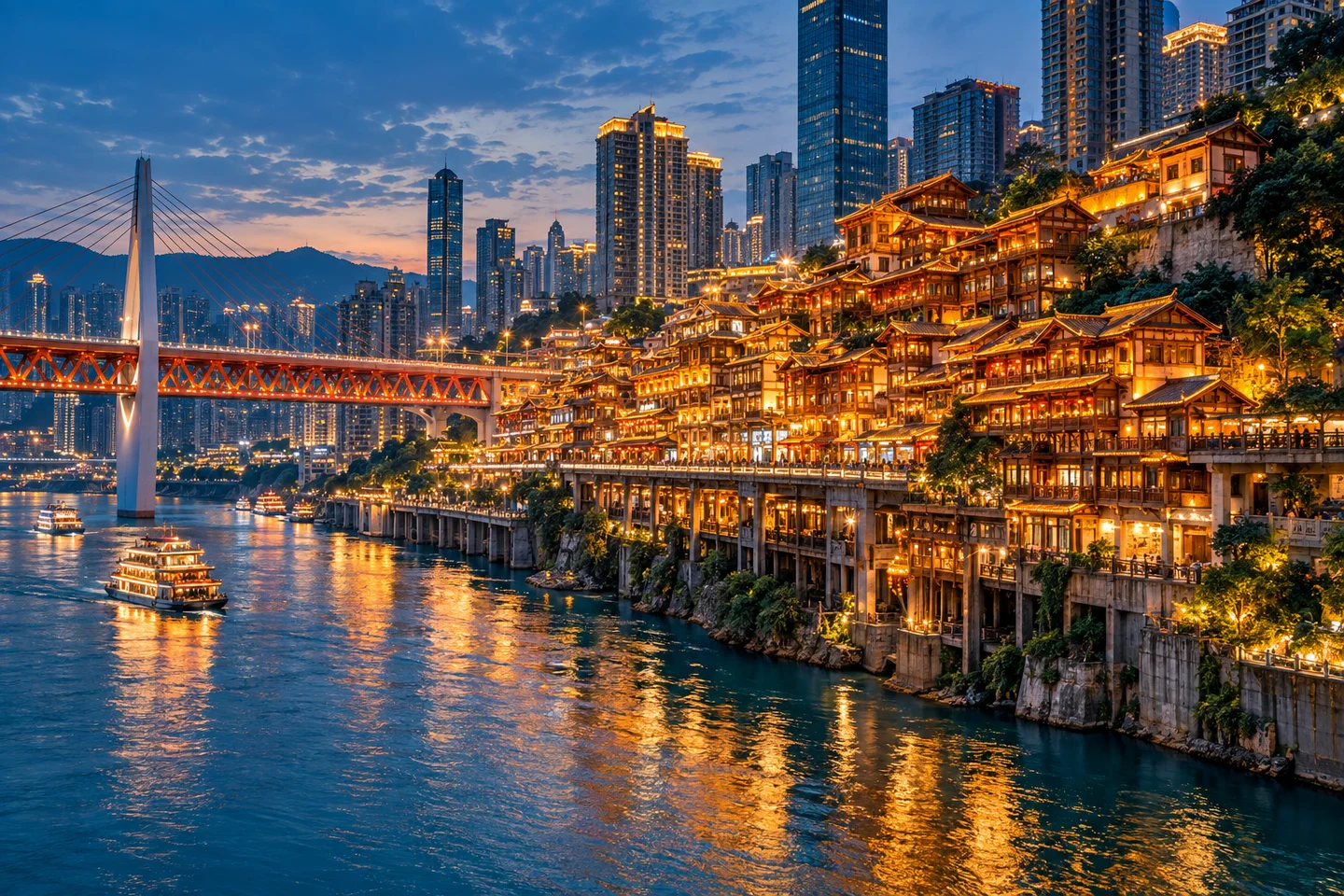 Hongyadong buildings in Chongqing