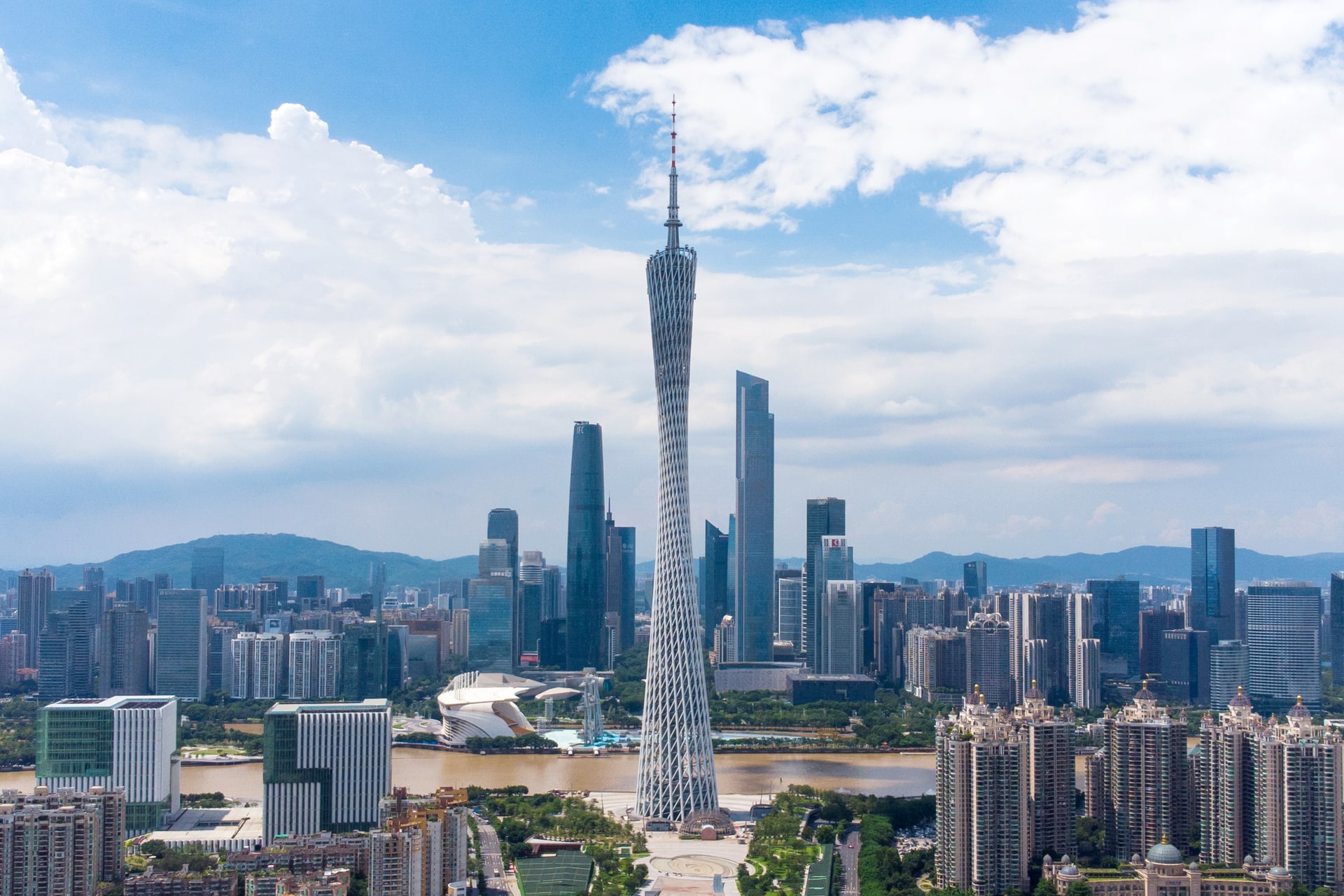 Canton Tower and the Guangzhou skyline